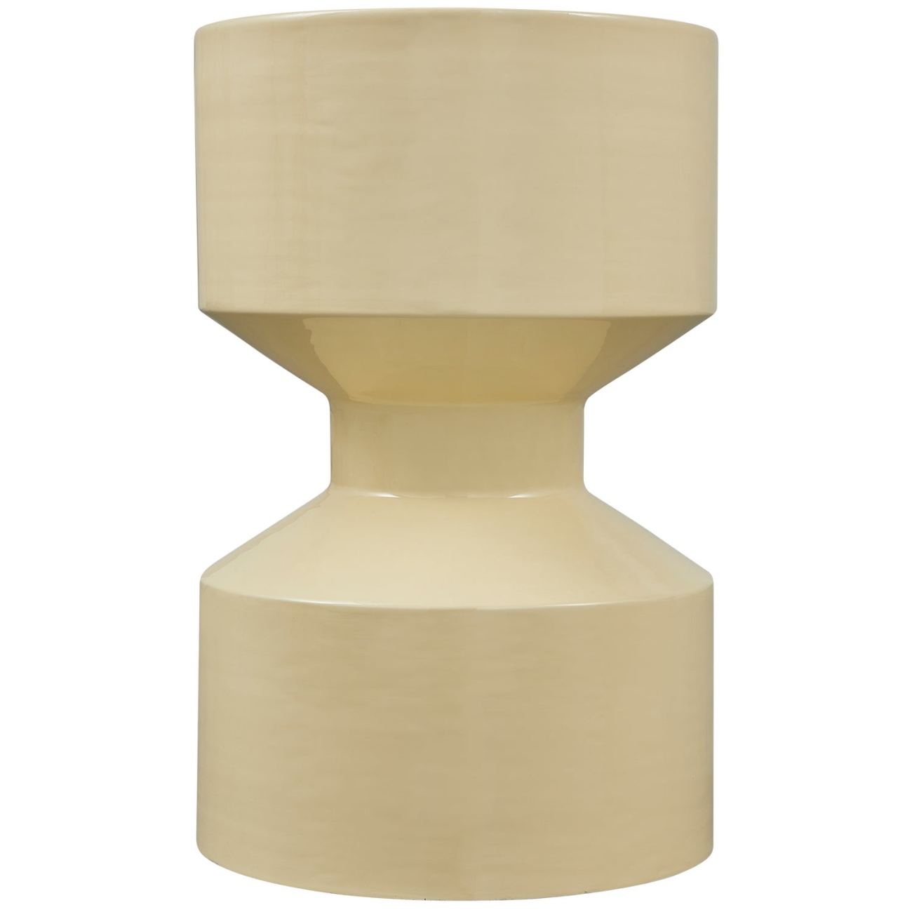 Beistelltisch Hidde aus Metall, Gelb