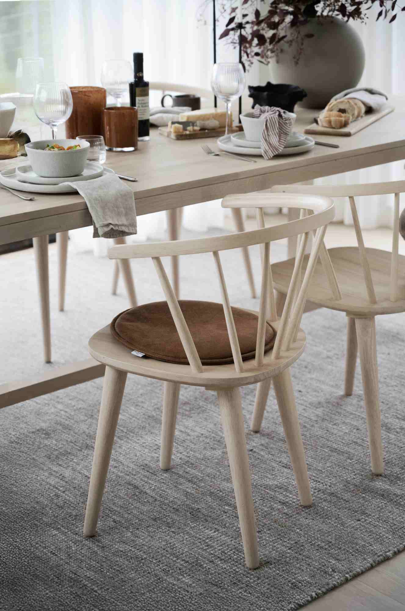 Komfortabel & schön – Stuhl Carmen 2er Set, Whitewash.