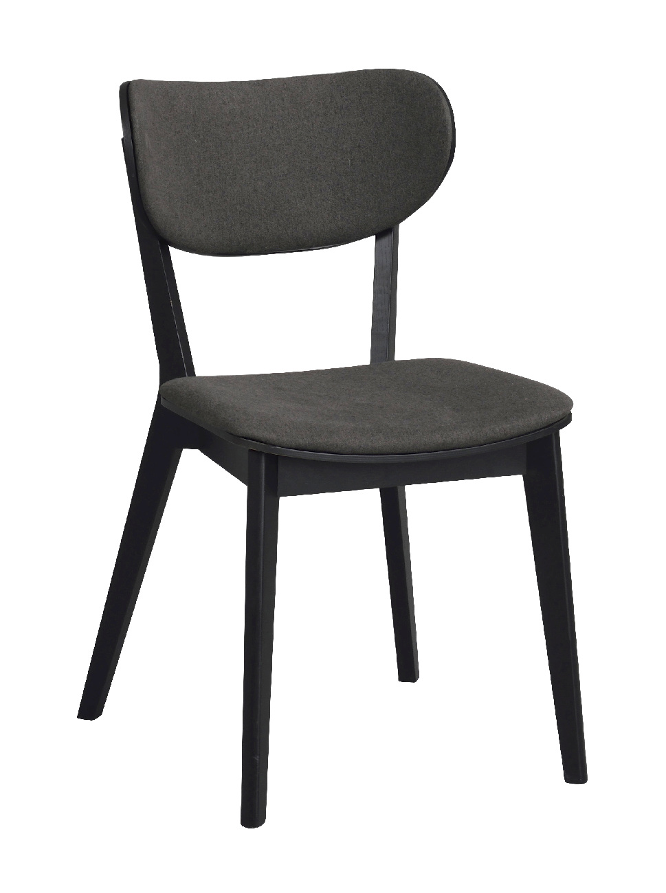Stuhl Kato 2er Set, Schwarz / Grau