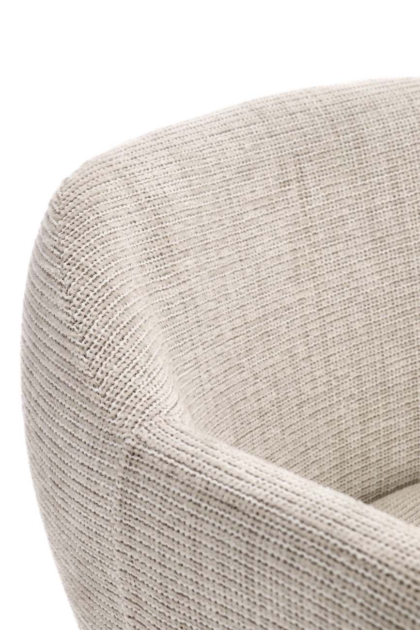 Esszimmerstuhl Kati mit Armlehne, Perlweiß