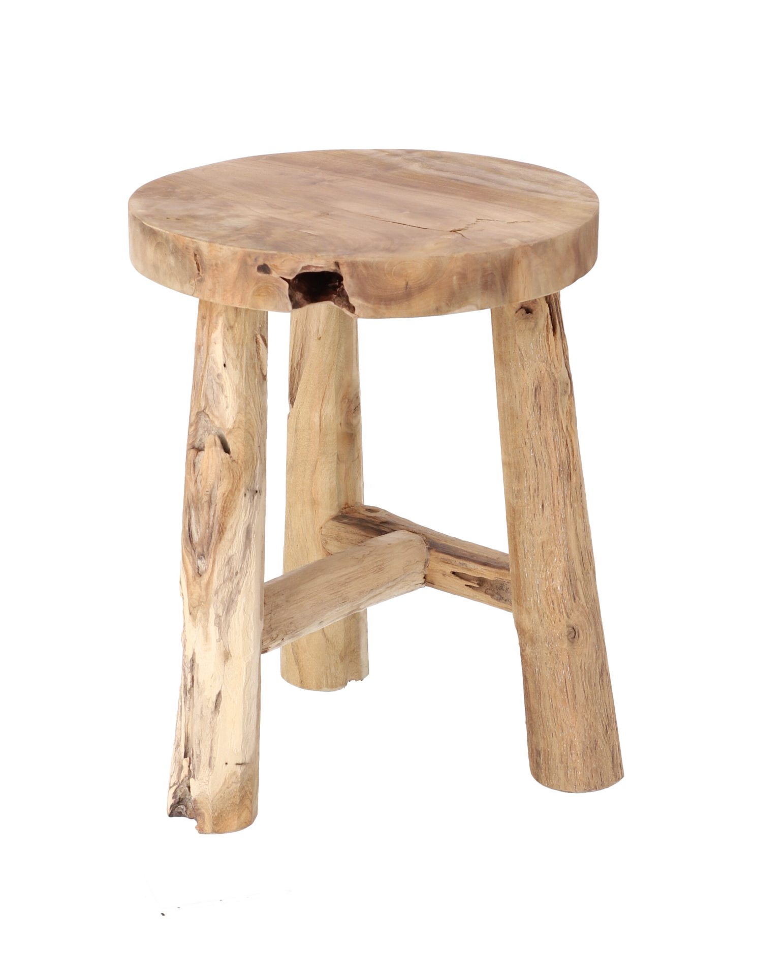 Hocker Dingklik aus Teakholz, Ø 35 cm Hocker Dingklik aus Teakholz, Ø 35 cm