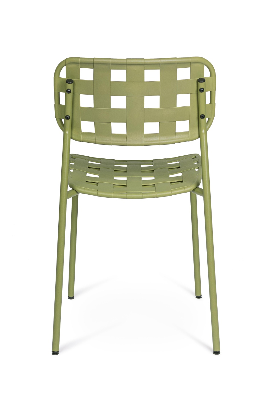 Gartenstuhl Clover aus Metall, Grün