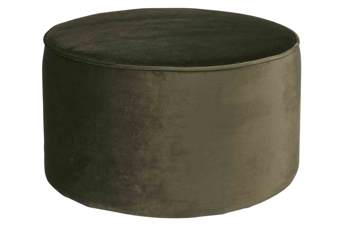 Hocker Sara Samt, Ø 60cm Waldgrün Hocker Sara Samt, Ø 60cm Waldgrün