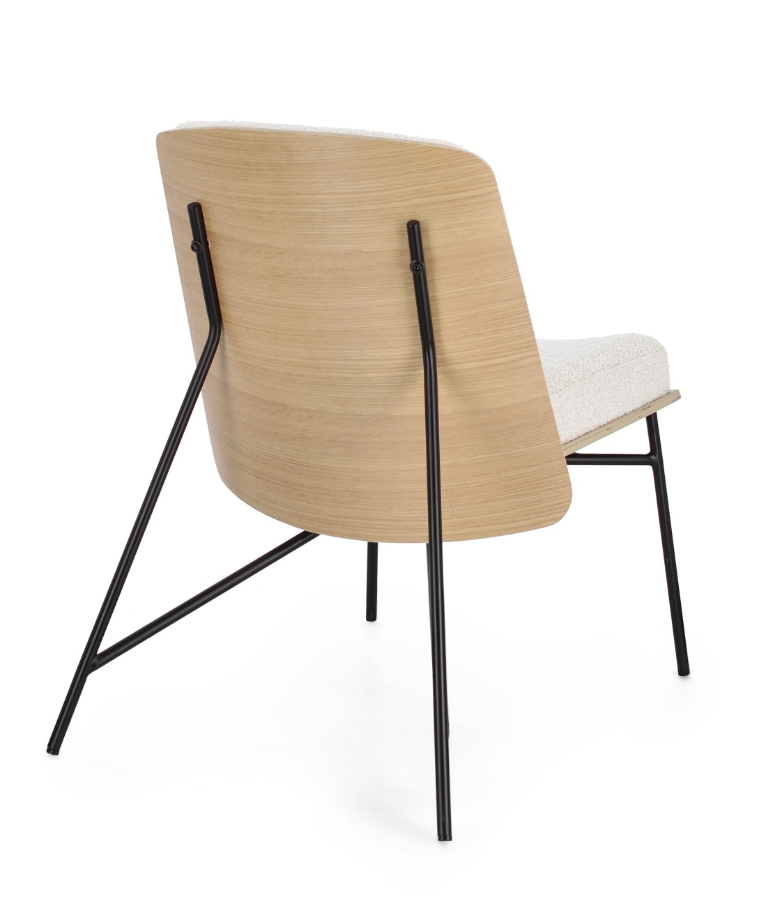 Sessel Emerson aus Boucle-Stoff, Beige