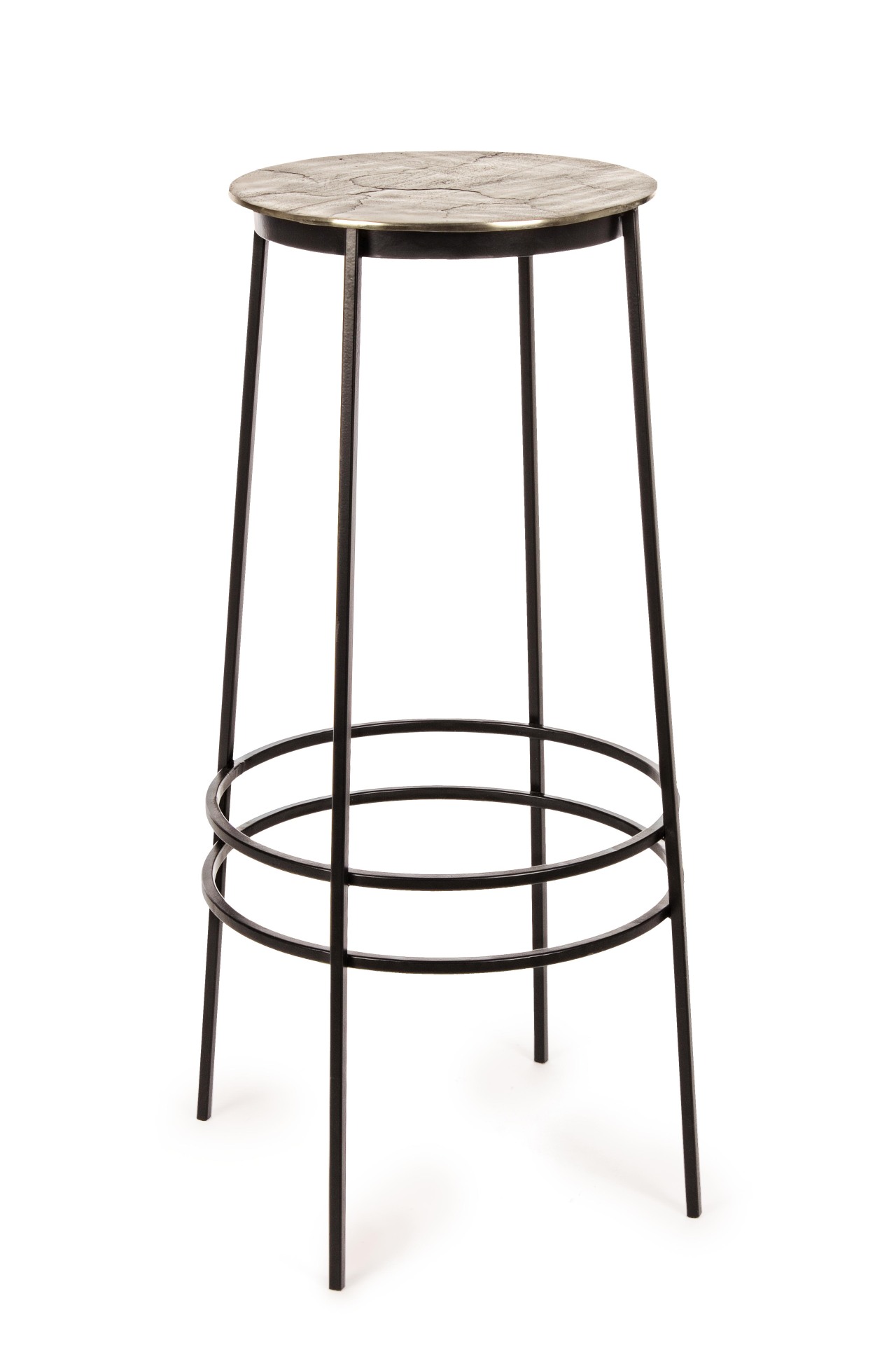 Barhocker Amira aus Aluminium, Gold Barhocker Amira 2er-Set aus Aluminium, Gold