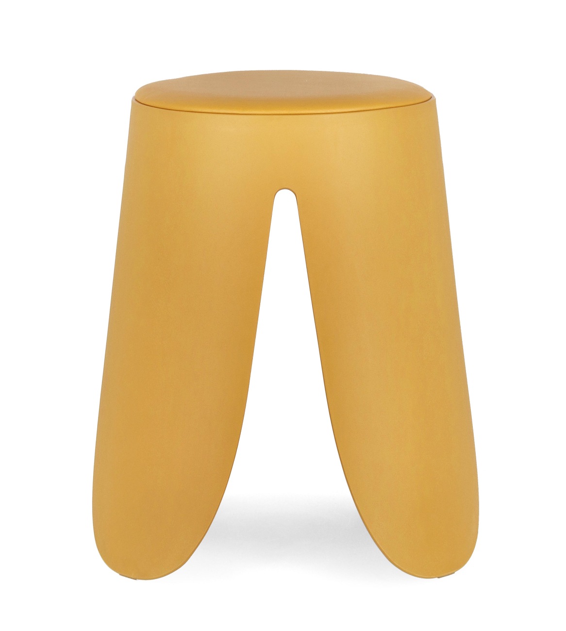 Der Hocker Imogen überzeugt mit seinem modernen Stil. Gefertigt wurde er aus Kunststoff, welcher einen gelben Farbton besitzt. Die Sitzfläche ist aus Kunstleder und hat eine gelbe Farbe. Der Hocker besitzt einen Durchmesser von 37 cm.
