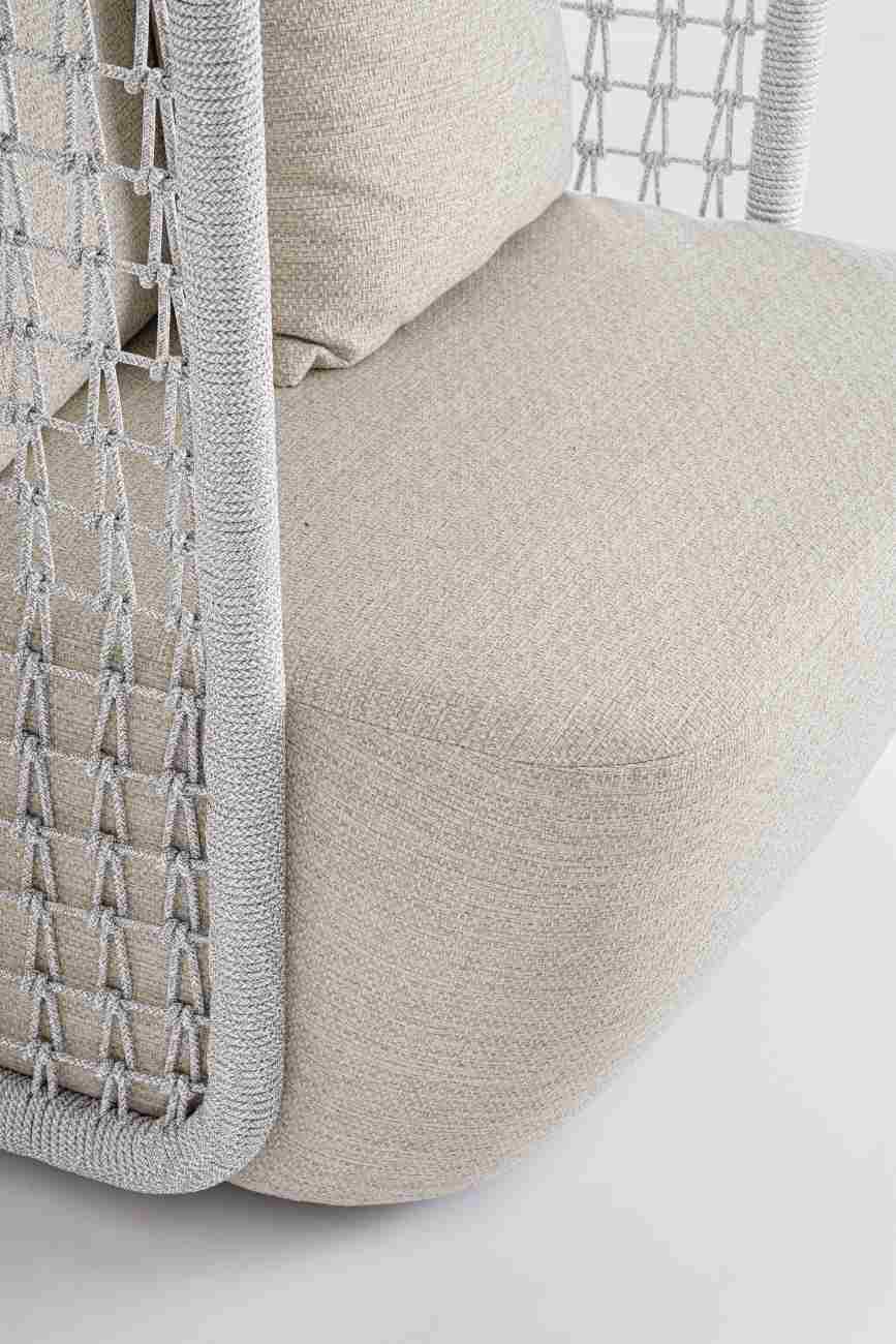 Gartensessel Kollar aus Olefin-Stoff, Artic