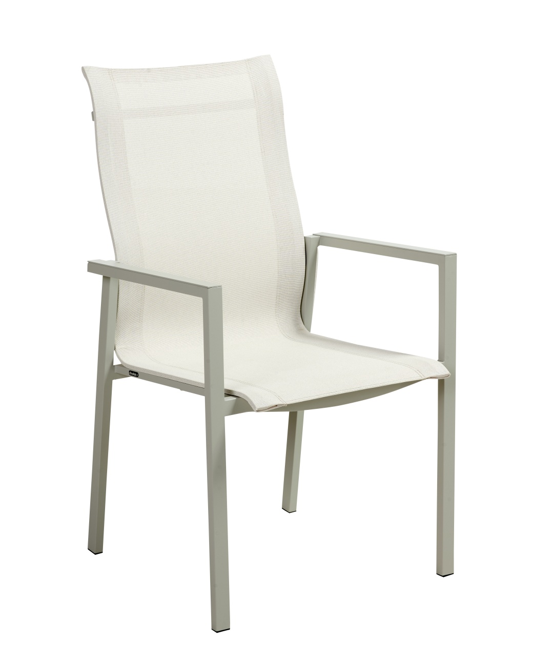 Gartenstuhl Comfy mit Armlehne, Hellgrau / Off-White Gartenstuhl Comfy mit Armlehne, Hellgrau / Off-White