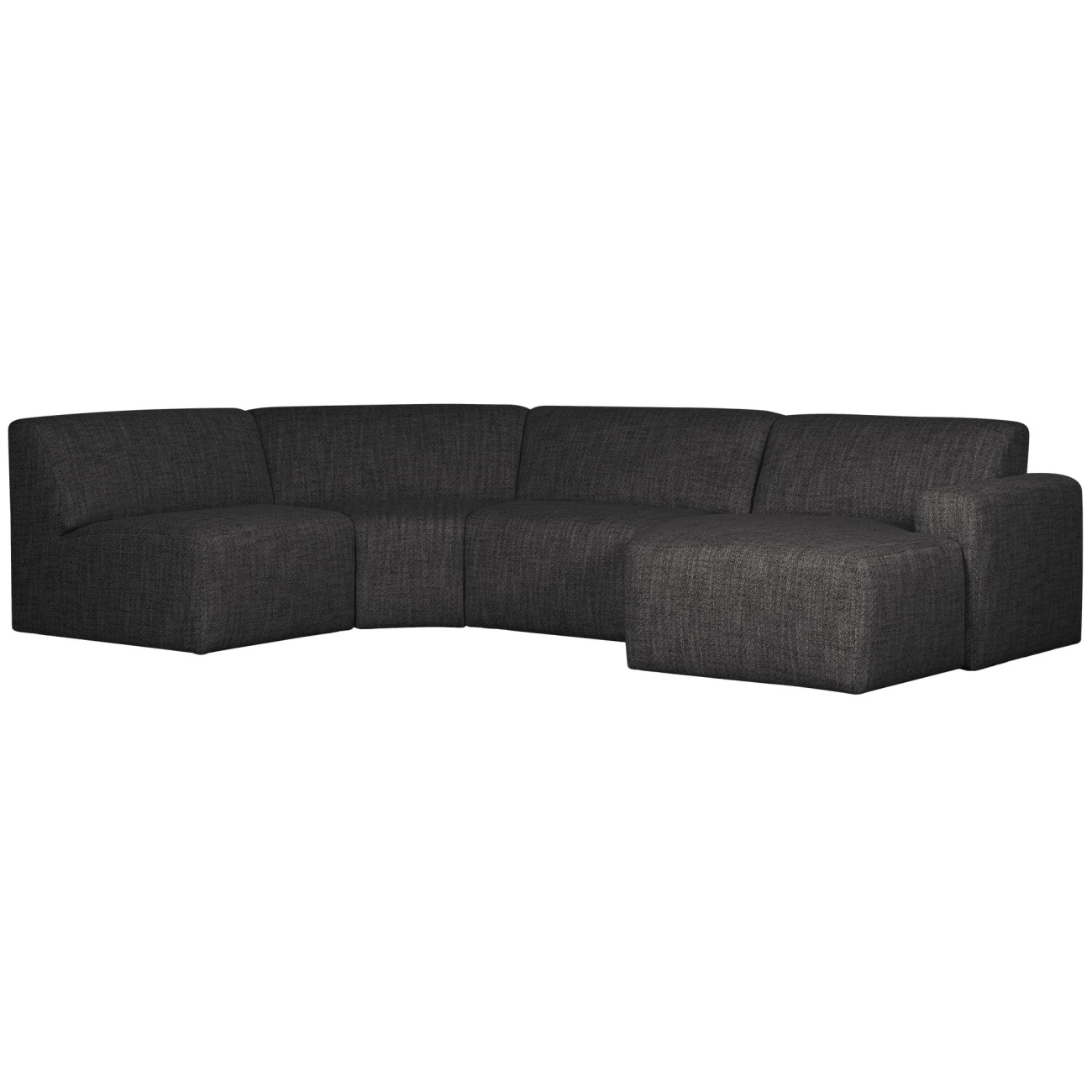 Sofa Avelon U-Form aus Melange-Stoff, Anthrazit Sofa Avelon U-Form aus Melange-Stoff, Anthrazit