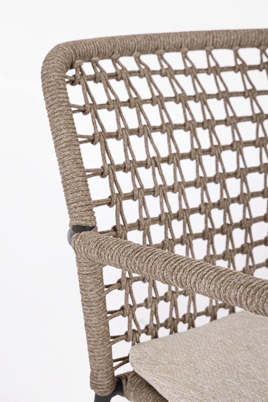 Gartenstuhl Canar aus Metall, Natur