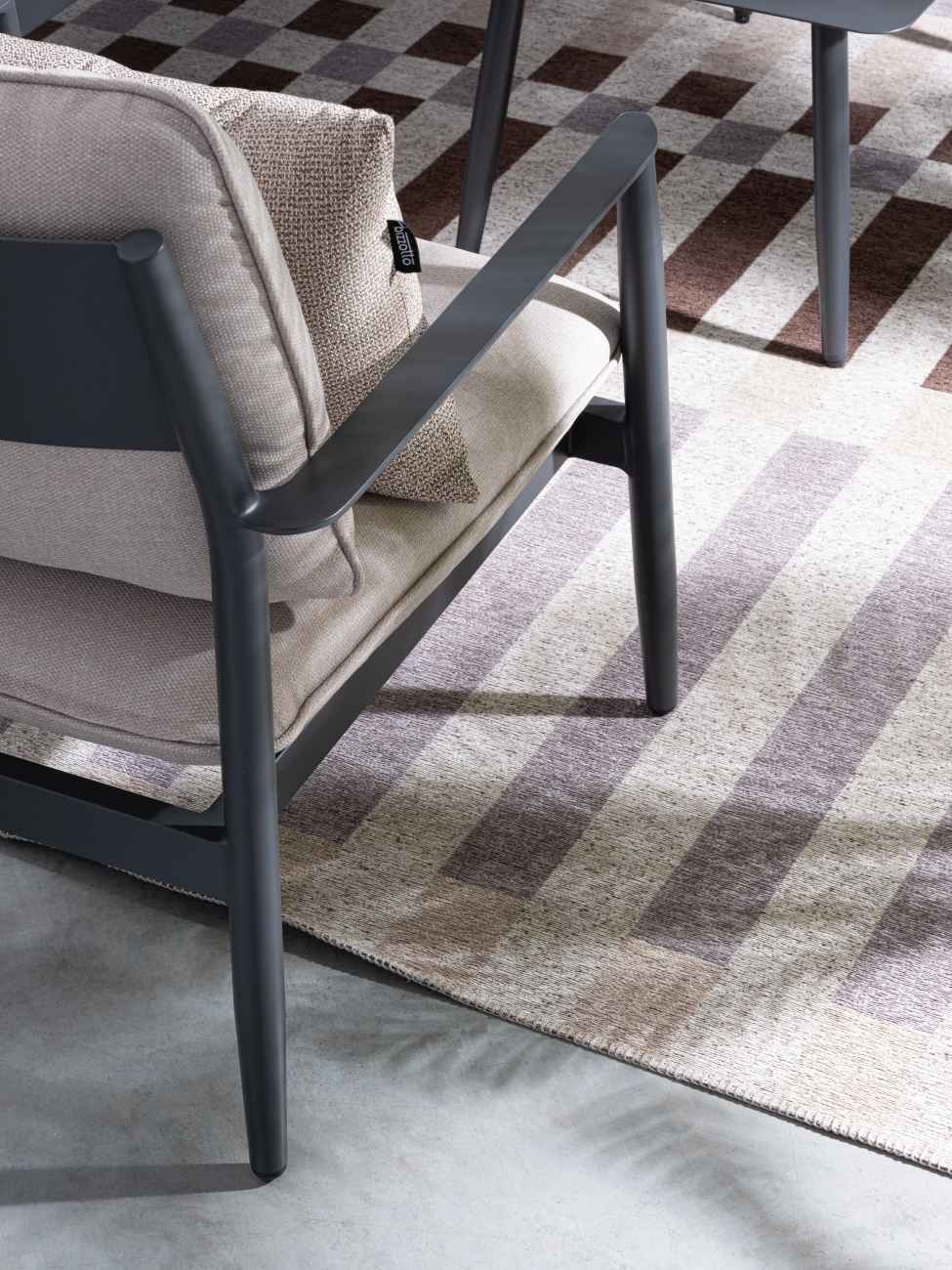 Outdoor Teppich Hada 160x230 cm, Grau / Braun / Beige