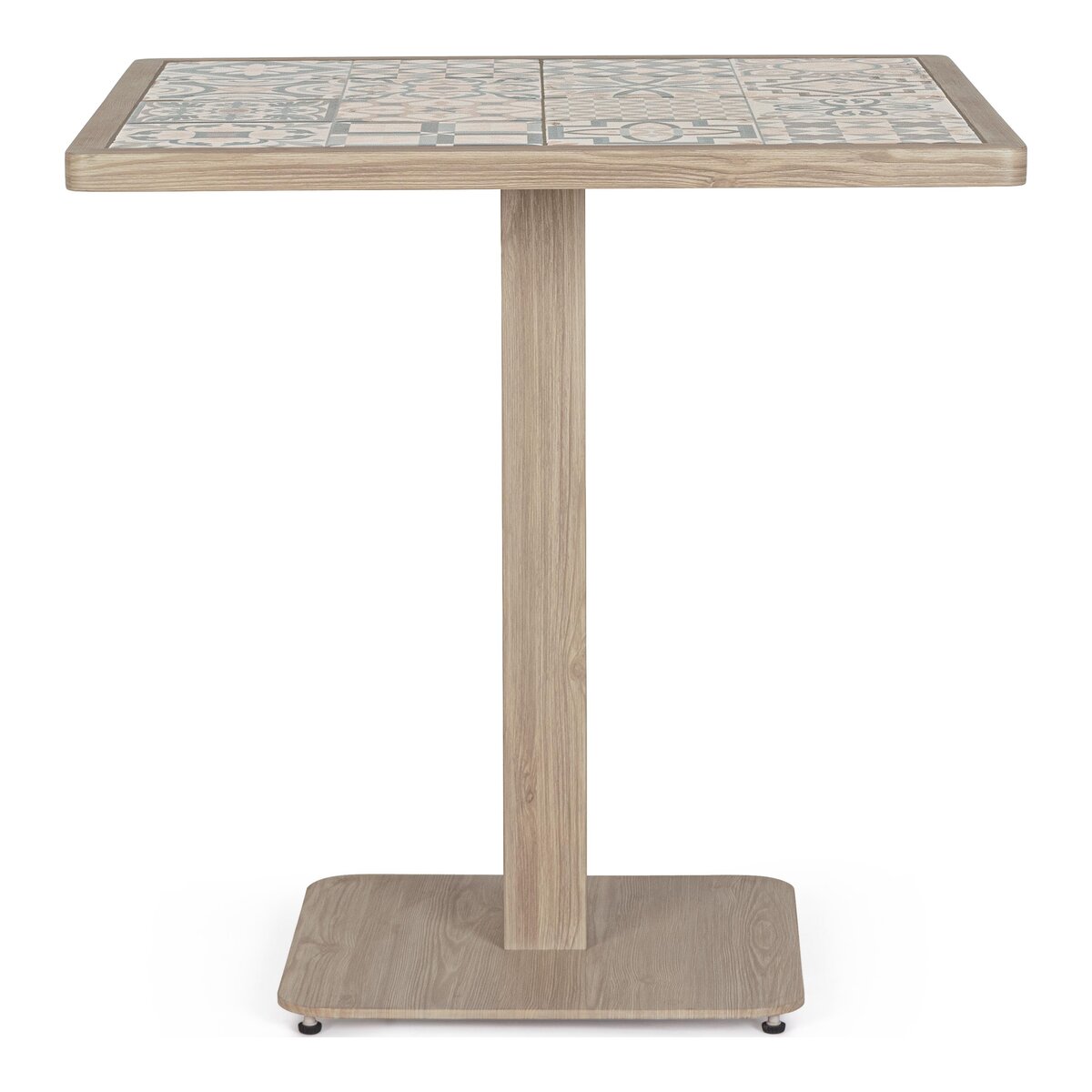 Garten-Bistrotisch Kalimera - Aluminium Timber Natur, 73 x 73 cm
