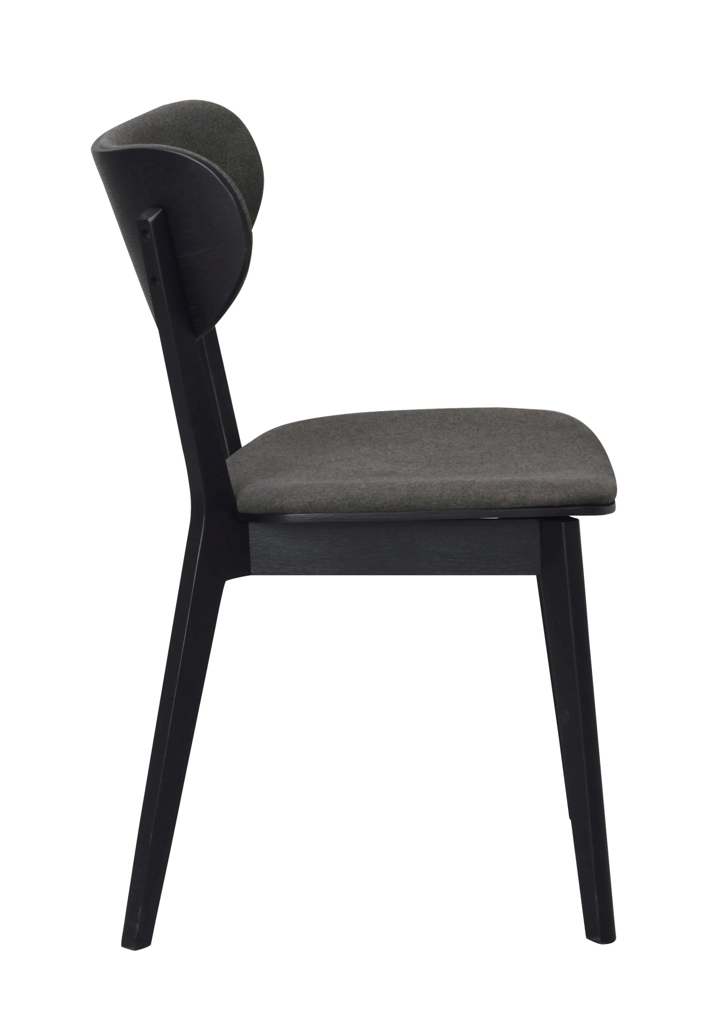 Design trifft Funktion: Stuhl Kato 2er Set, Schwarz / Grau.