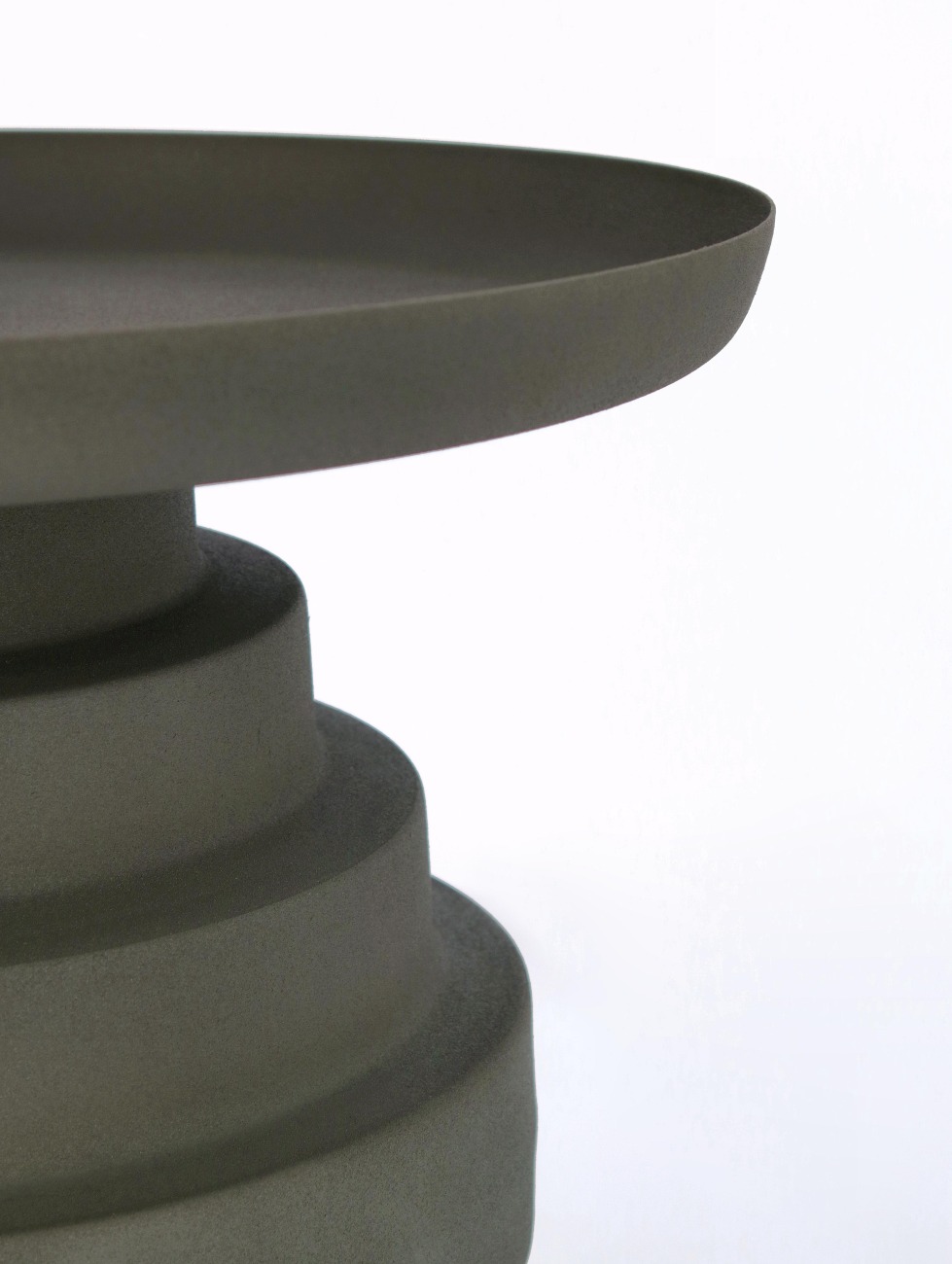 Beistelltisch Amba aus Metall Ø 40 cm, Grün