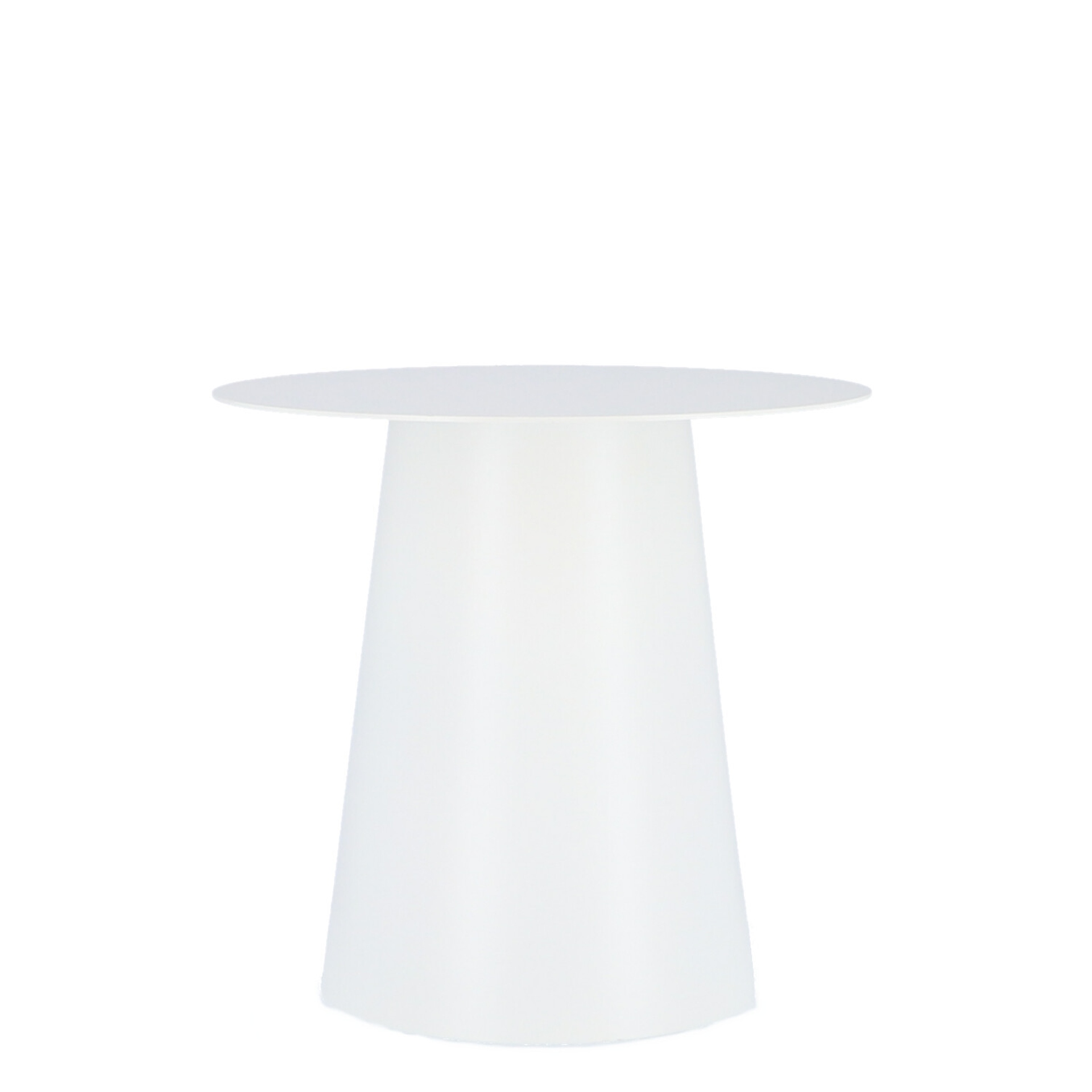 Beistelltisch Feel aus Aluminium, Weiß, Ø 50 cm Beistelltisch Feel aus Aluminium, Weiß, Ø 50 cm