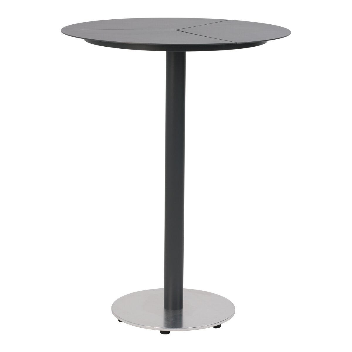 Gartenbartisch Peace aus Aluminium, Rund 80x80 cm, Anthrazit