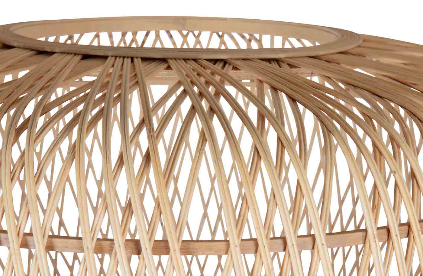 Moza Tischleuchte aus Bambus in der Farbe Natur