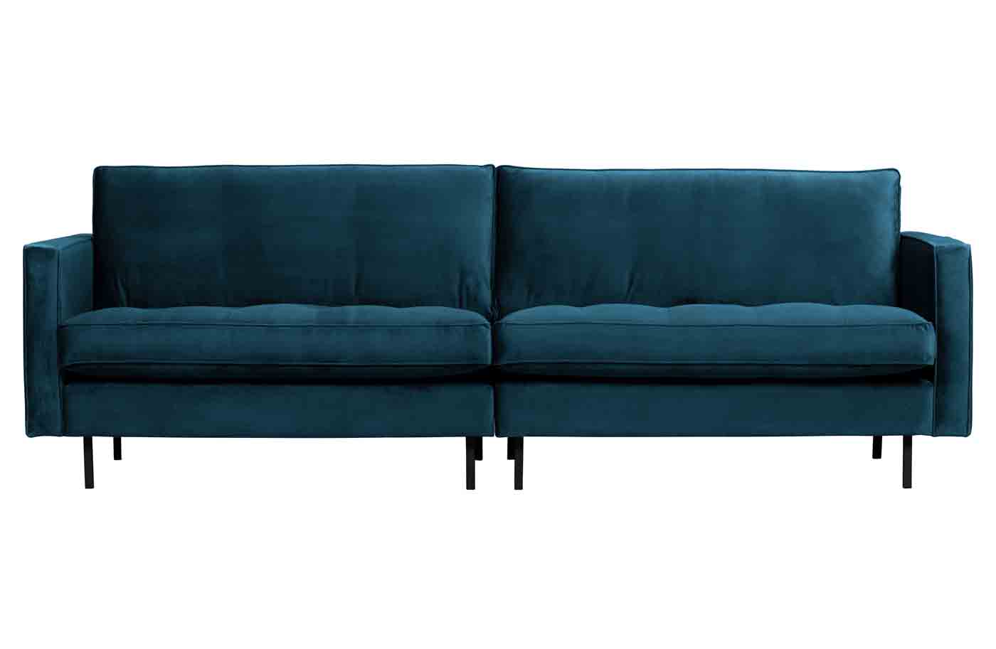 Sofa Rodeo Classic 3 Sitzer Samt, Blau Sofa Rodeo Classic 3 Sitzer Samt, Blau