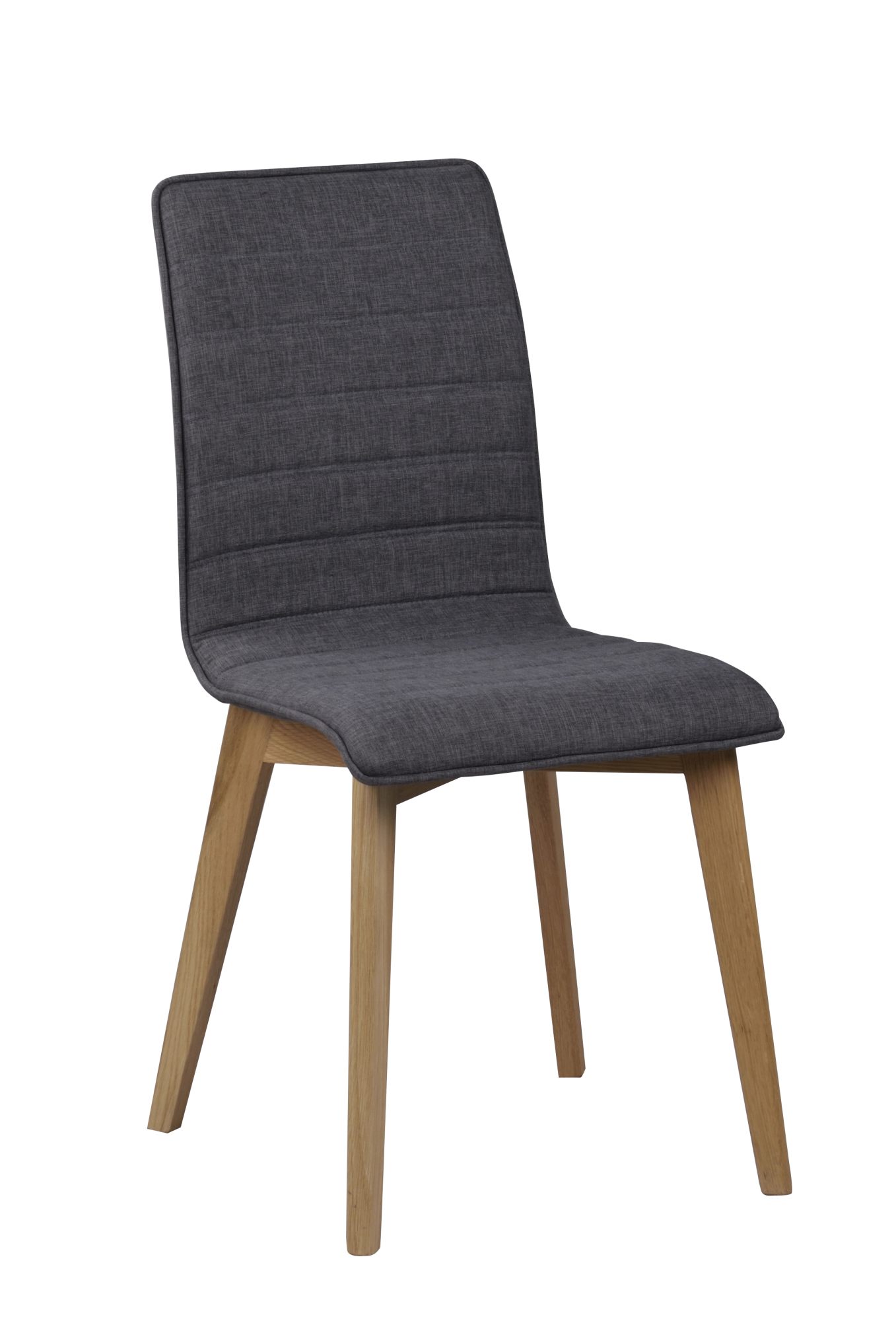 Stuhl Gracy 2er Set, Dunkelgrau / Eiche passt perfekt in stilvolle Wohnräume. Stuhl Gracy 2er Set, Dunkelgrau / Eiche