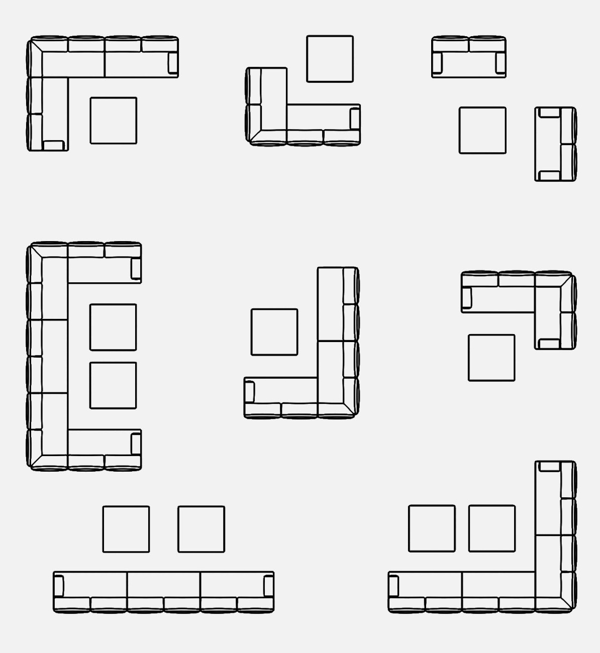 Gartencouchtisch Gerald aus Aluminium 90x90 cm, Anthrazit