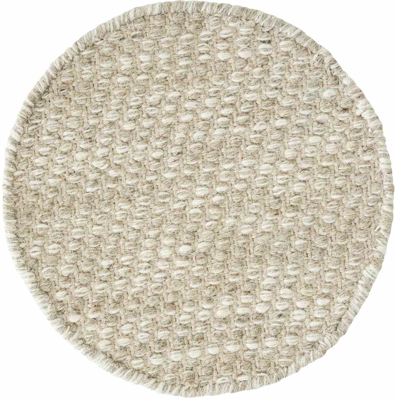 Teppich Asuri aus Stoff Rund Ø 150 cm, Sand Teppich Asuri aus Stoff Rund Ø 150 cm, Sand