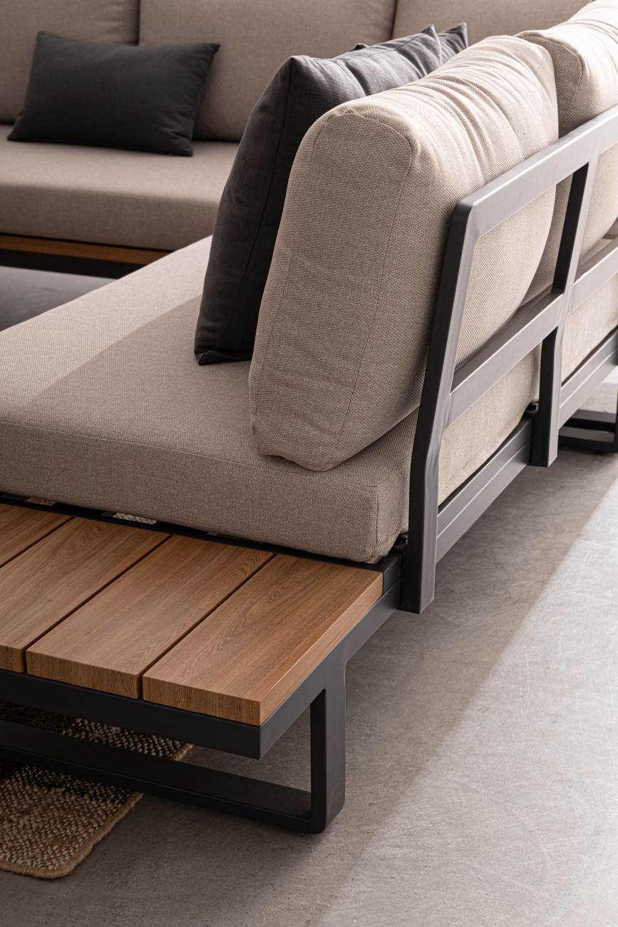 Gartenecksofa Zelmar Inkl. Couchtisch