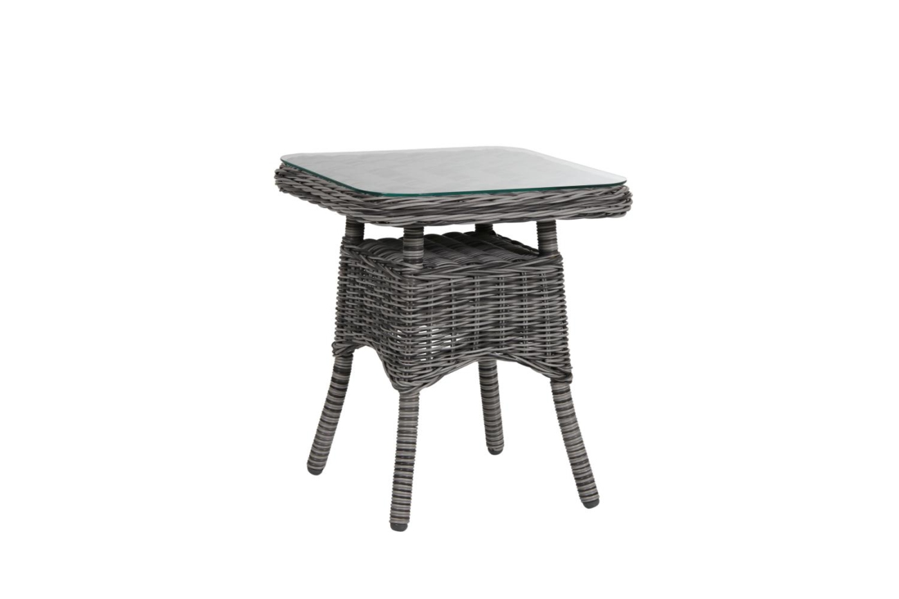 Gartenbeistelltisch Rosita 50x50 cm, Grau Gartenbeistelltisch Rosita 50x50 cm, Grau