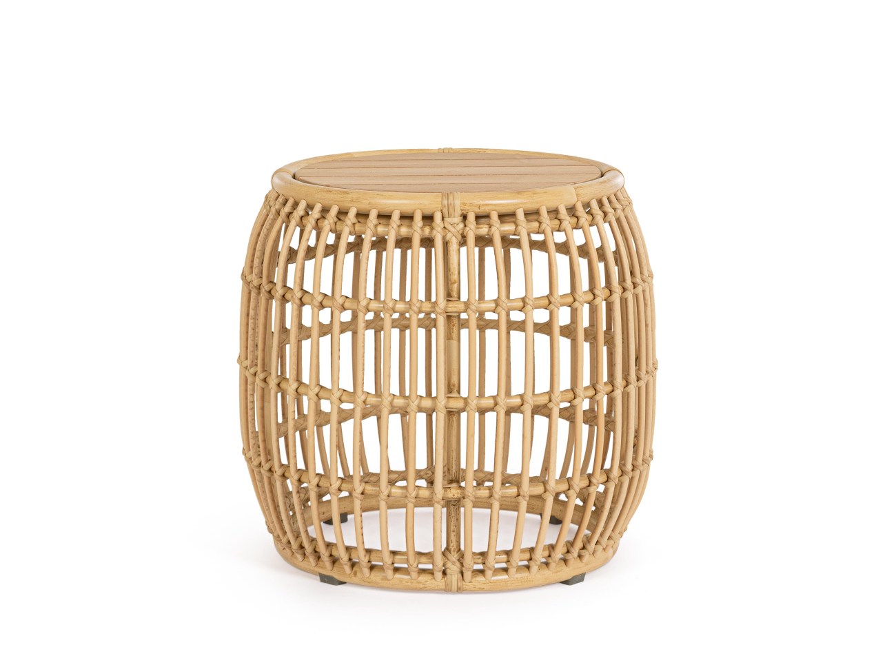 Gartenbeistelltisch Mabel aus Rattan, Natur Gartenbeistelltisch Mabel aus Rattan, Natur