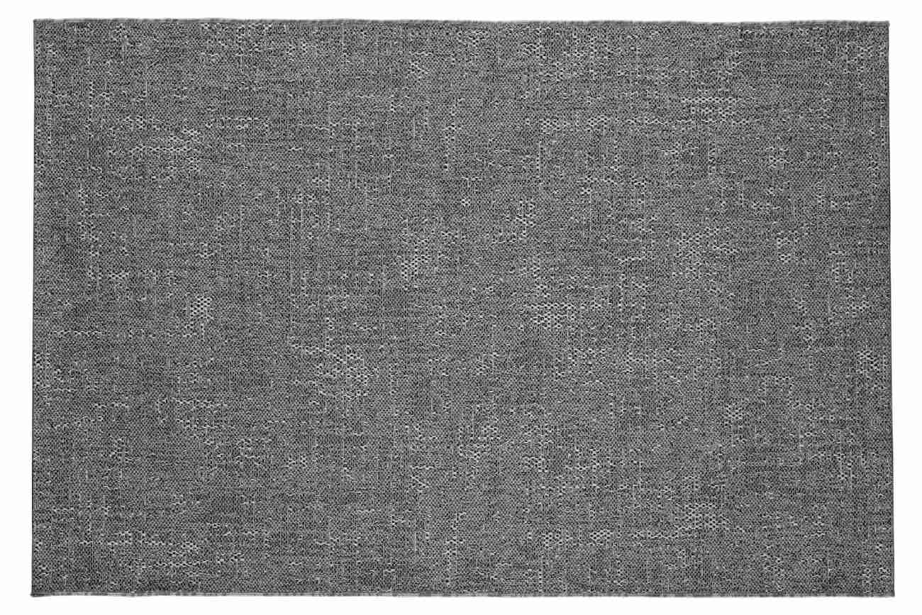 Der Gartenteppich Banzi überzeugt mit seinem modernen Design. Gefertigt wurde er aus Webstoff, welcher einen grauen Farbton besitzt. Der Teppich hat eine Größe von 240x340 cm.