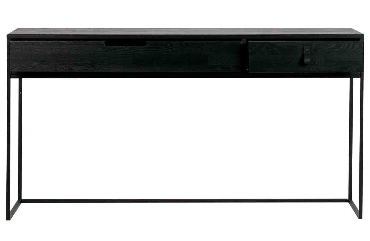 Konsole Silas Schubladen, Eiche schwarz