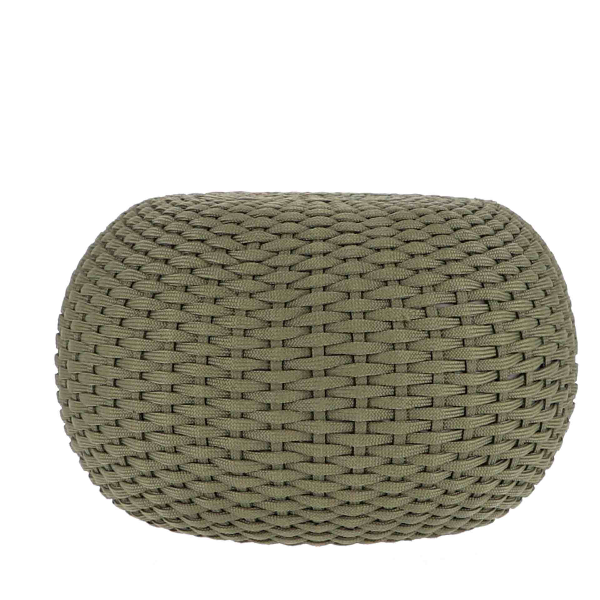 Hocker mit Quick dry Foam, pflegeleicht & flexibel in Olive