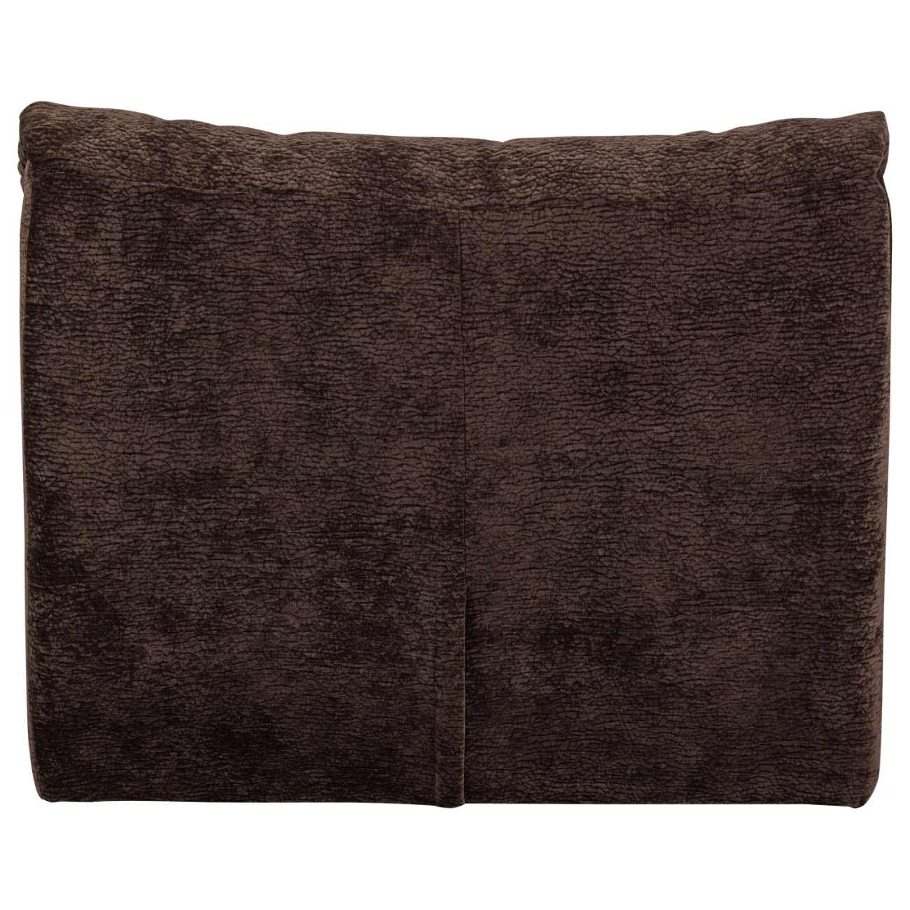 Sessel Baggy aus 3D-Chenille-Stoff, Dunkelbraun