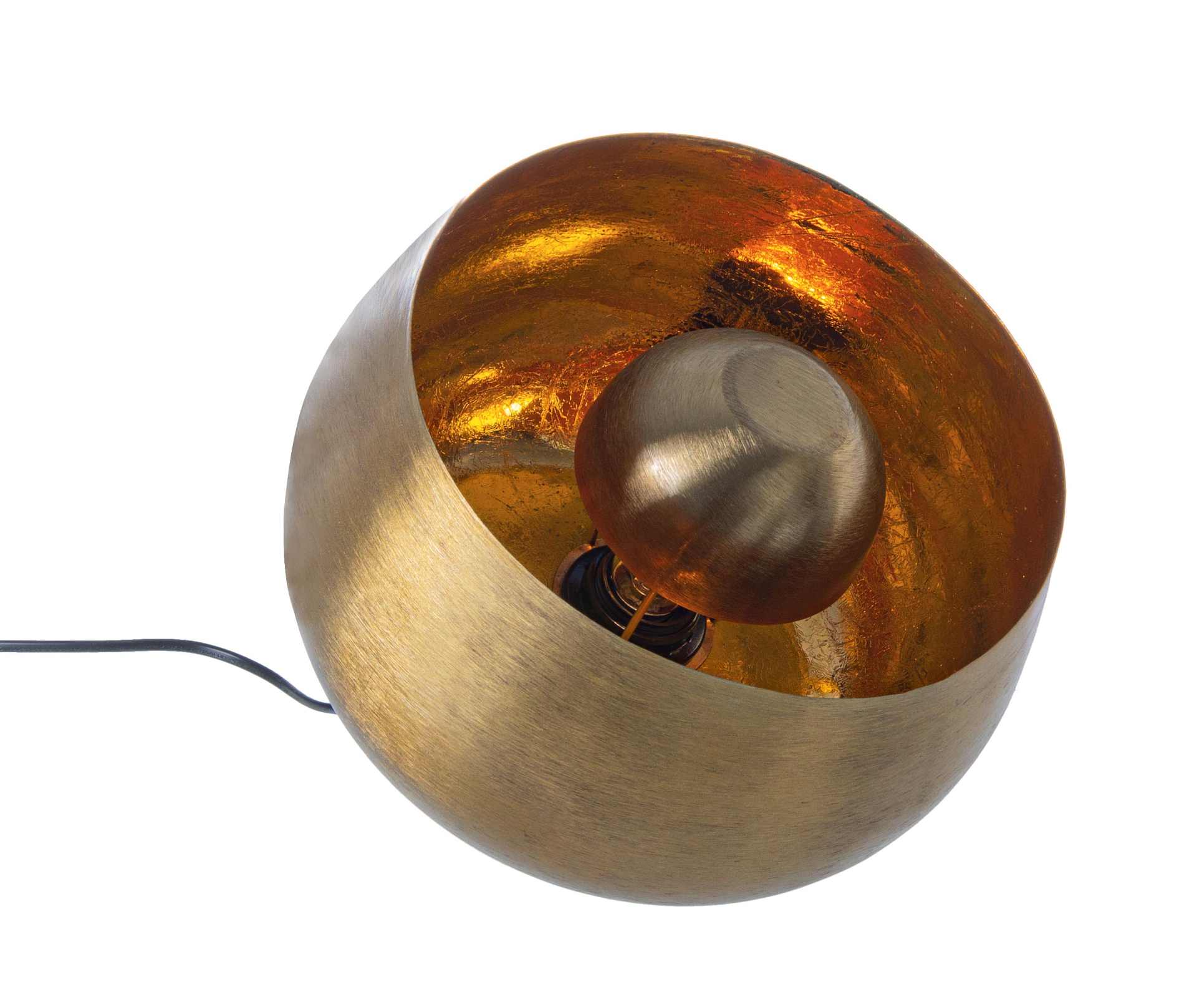 Tischleuchte Ishan Groß aus Metall, Gold Tischleuchte Ishan Groß aus Metall, Gold