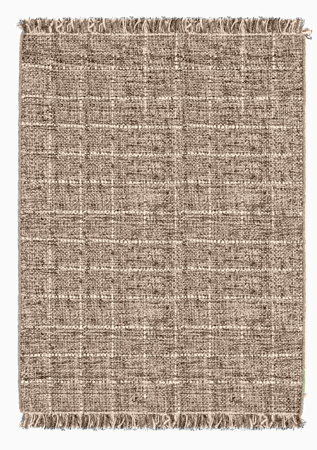 Der Teppich Senuri überzeugt mit seinem klassischen Design. Gefertigt wurde die Vorderseite aus 70% Polyester und 30% Wolle, die Rückseite ist aus Baumwolle. Der Teppich besitzt eine braunen Farbton und die Maße von 160x230 cm.