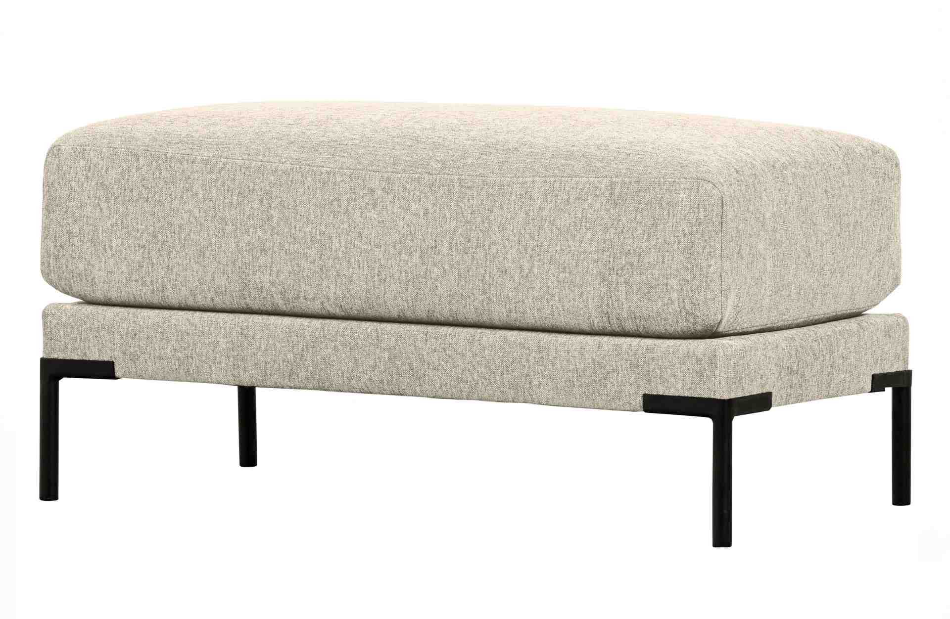 Das Modulsofa Couple Lounge überzeugt mit seinem modernen Design. Das Lounge Element mit der Ausführung 50 cm wurde aus Melange Stoff gefertigt, welcher einen einen Sand Farbton besitzen. Das Gestell ist aus Metall und hat eine schwarze Farbe. Das Element