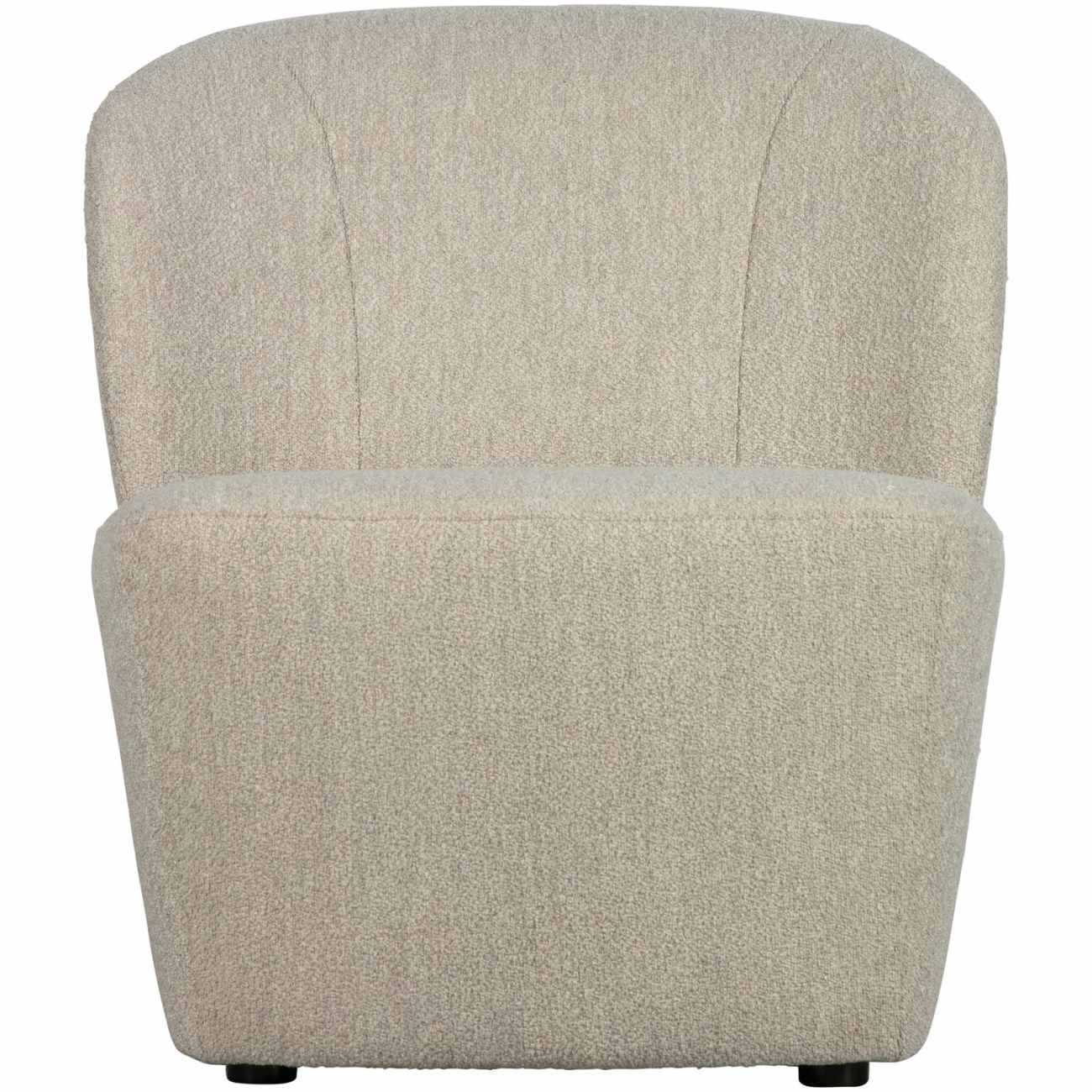 Sessel Lofty aus Boucle-Stoff, Natur