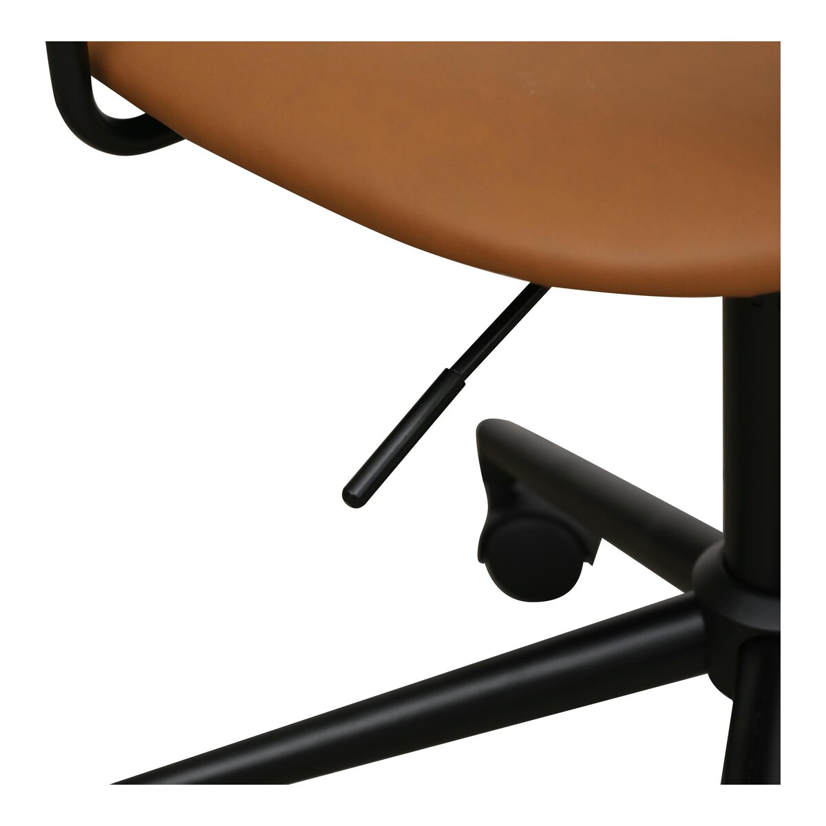 Bürostuhl Odila aus Kunstleder - Drehbar, Höhenverstellbar, Neigbar, Hellbraun