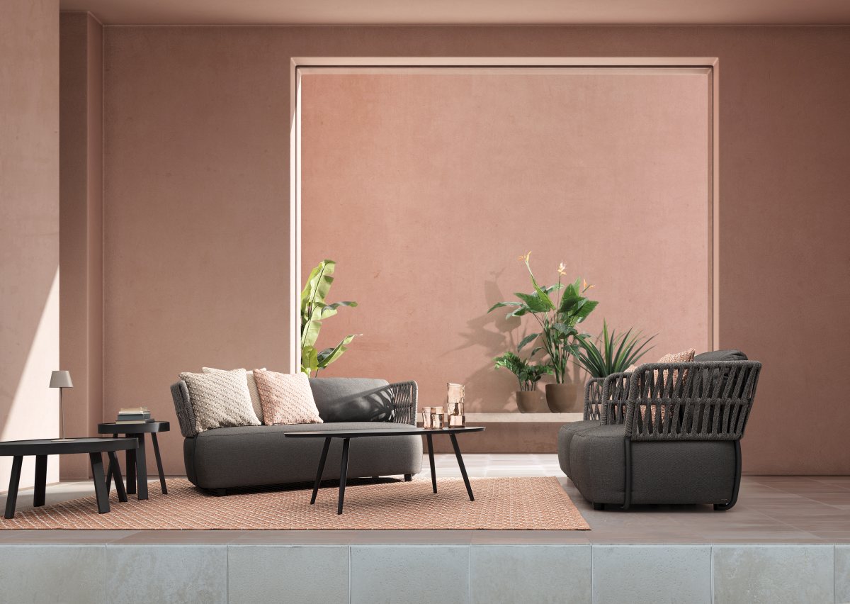 Outdoor-Teppichg Bhajan Rosa, 200x300 cm