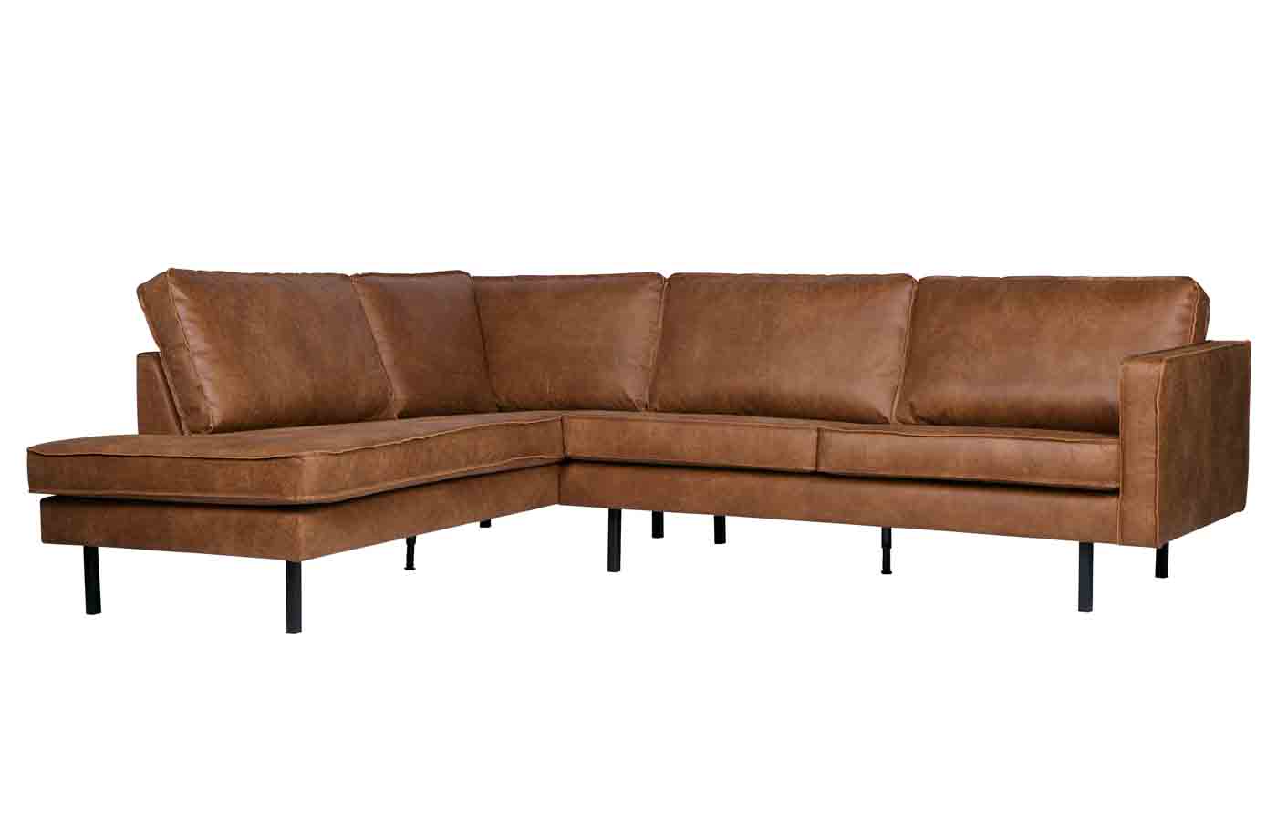 Rodeo Ecksofa Eco-Leder, links Cognac Rodeo Ecksofa Lederoptik, links Cognac