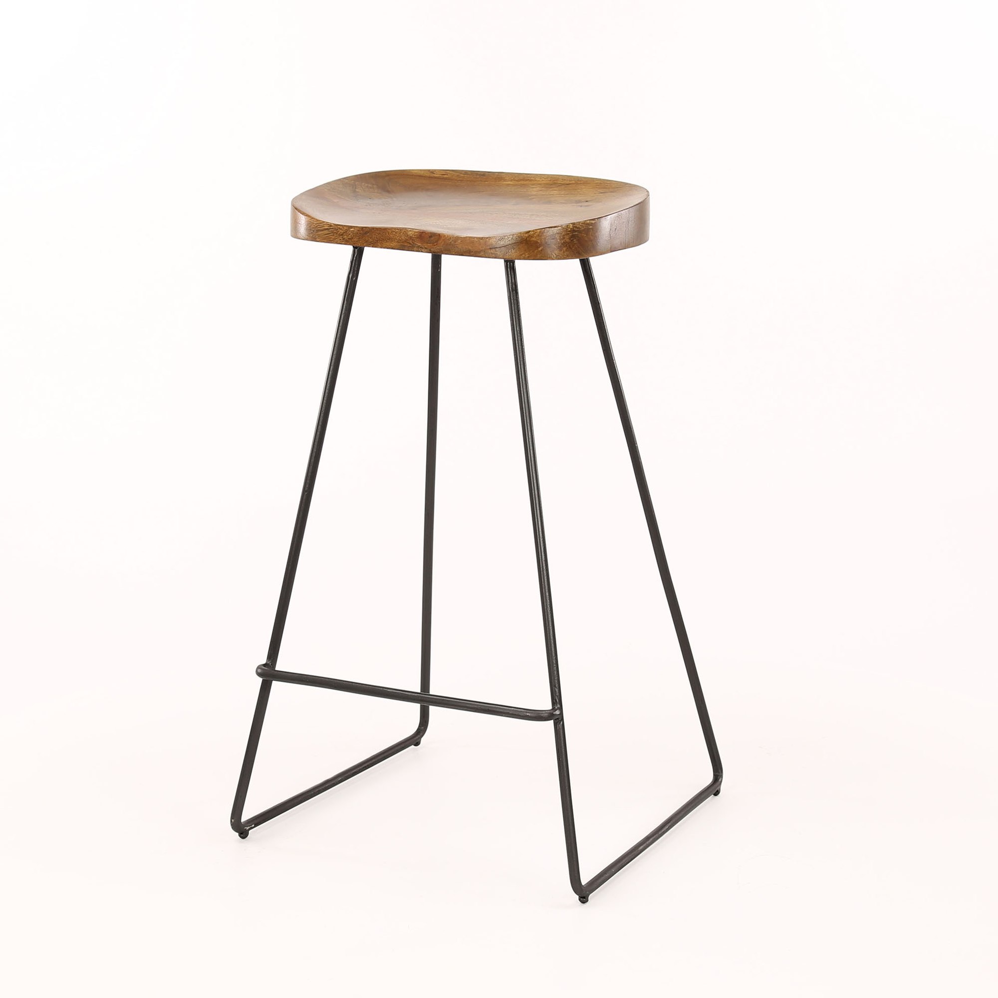 4er-Set Barhocker Sitazia ohne Lehne - Akazienholz, Natur