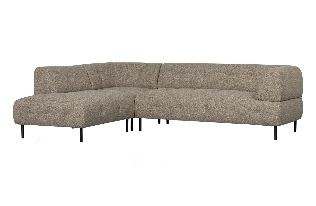 Ecksofa Lloyd aus grobmaschigen Stoff Links, Braun Ecksofa Lloyd aus grobmaschigen Stoff Links, Braun