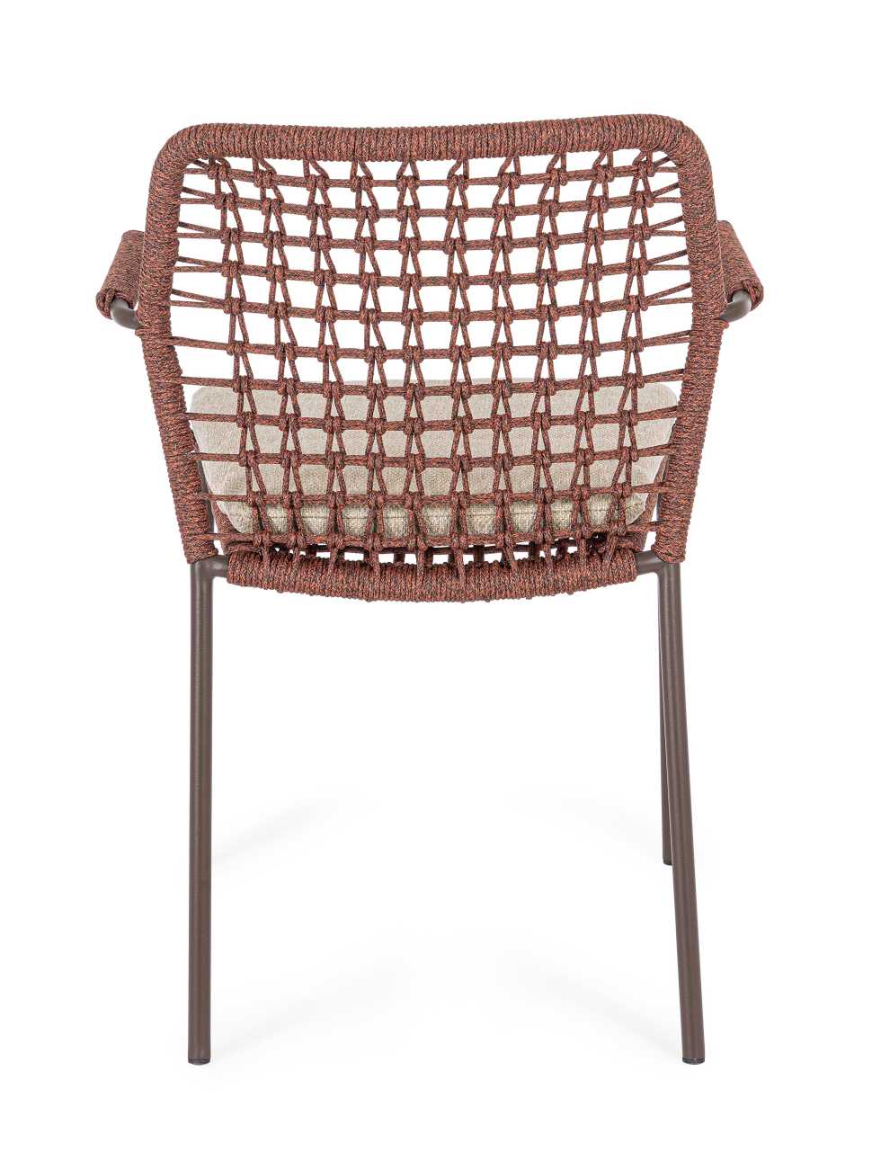 Gartenstuhl Canar aus Metall, Rot