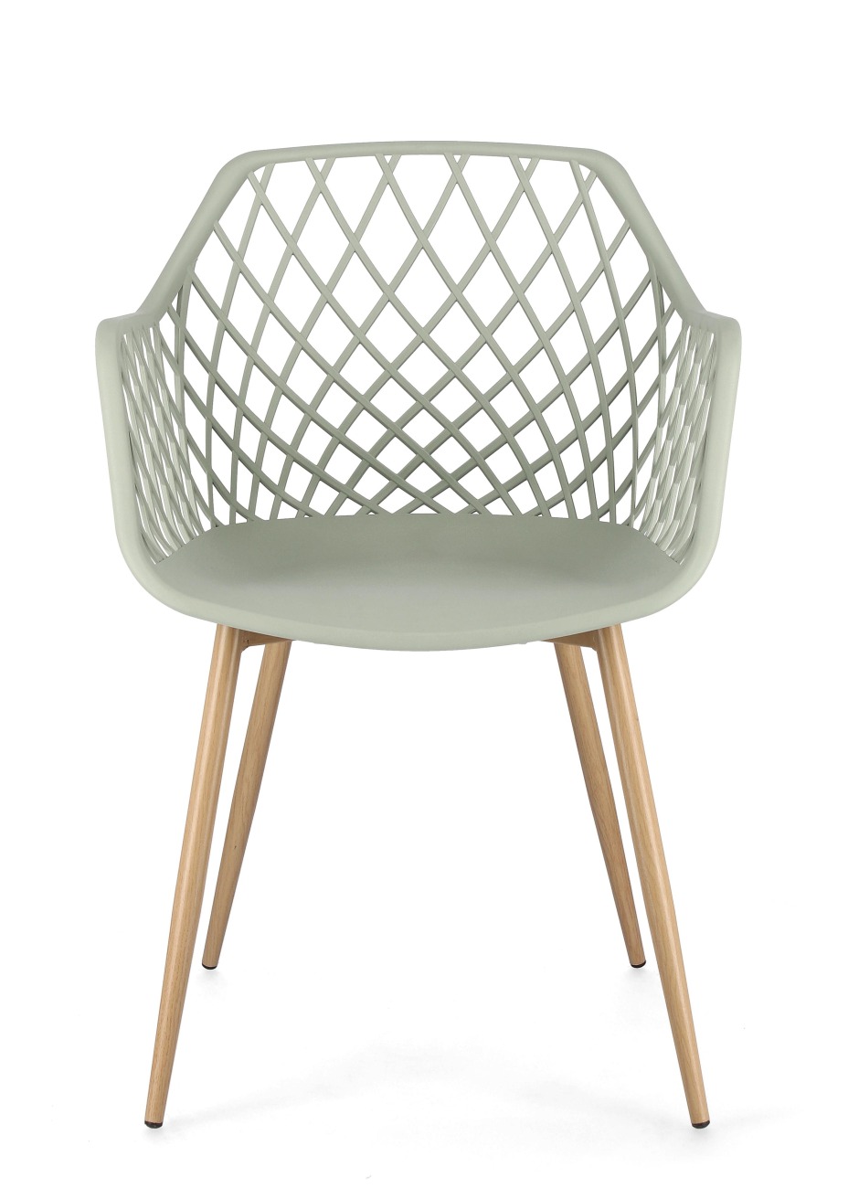 Stuhl Optik 4er-Set, Salbei