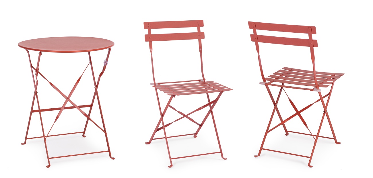 Garten-Set Austin, Stühle & Tisch, Terrakotta