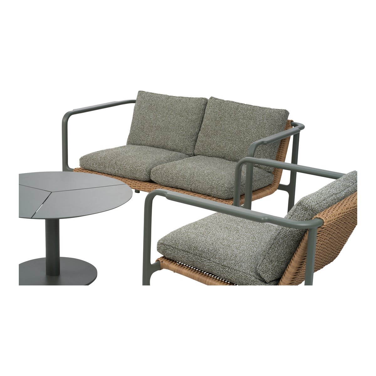 Gartencouchtisch Peace aus Aluminium - 80x80x46 cm, Nordic Green