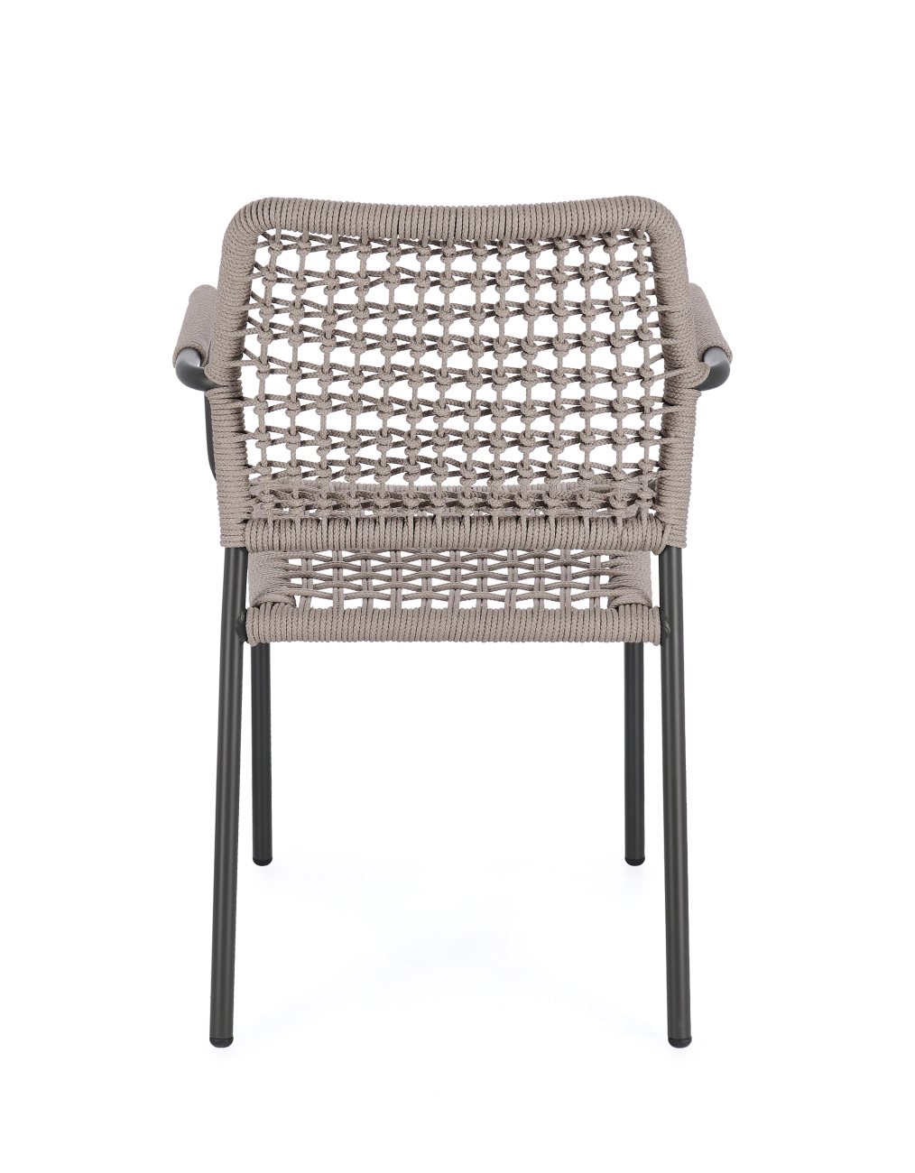 Gartenstuhl Rajada aus Aluminium, Taupe / Anthrazit