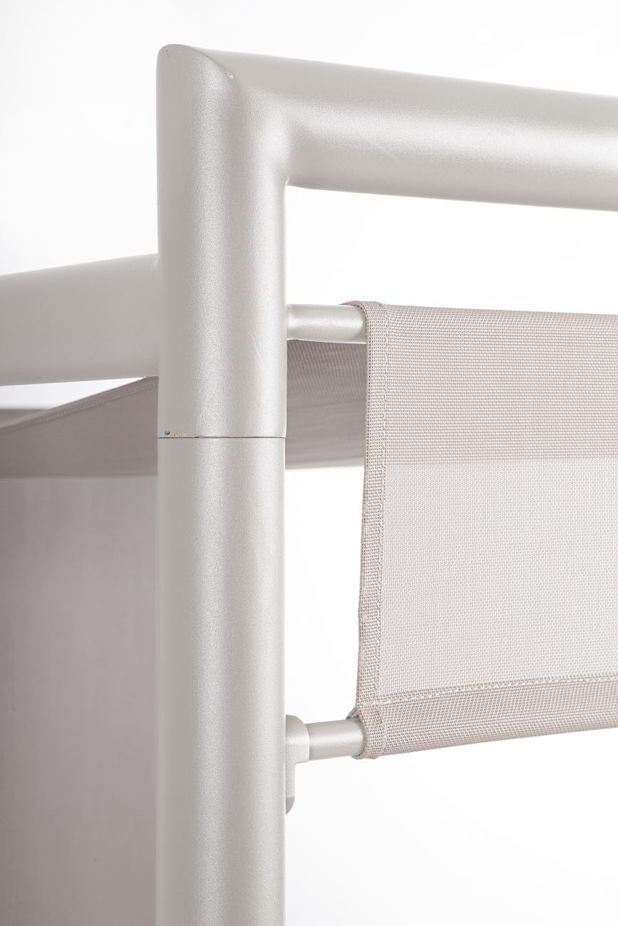 Gartendaybed Konnor aus Aluminium, Rastin