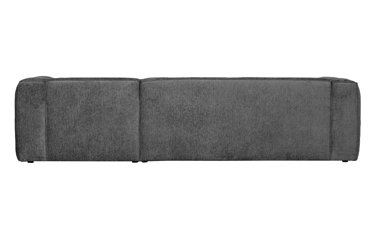 Das Sofa Bean überzeugt mit seinem modernen Stil. Gefertigt wurde es aus Struktursamt, welches einen dunkelgrauen Farbton besitzt. Das Gestell ist aus Kunststoff und hat eine schwarze Farbe. Das Sofa in der Ausführung Rechts besitzt eine Größe von 305x175