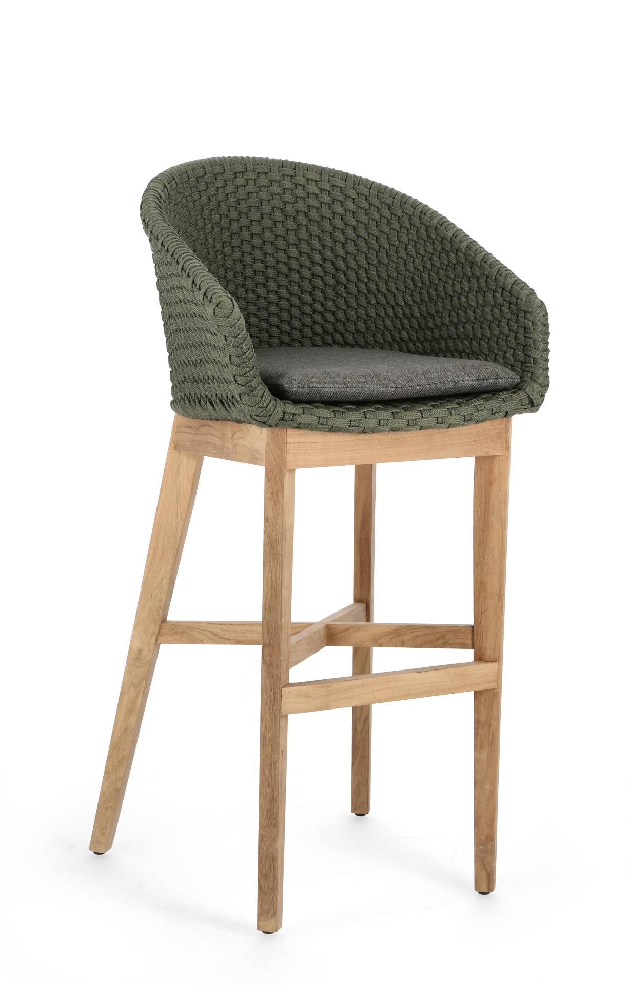 Barhocker Coachella mit Kissen, Grün Barhocker Coachella mit Kissen, Grün
