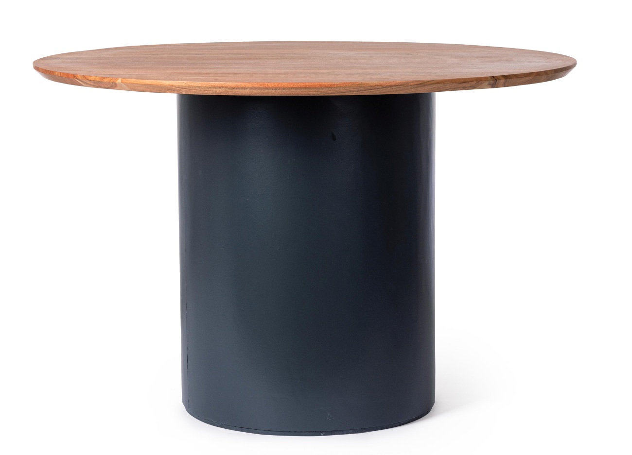 Esstisch Ojas aus Akazienholz Ø 115 cm, Dunkelblau Esstisch Ojas aus Akazienholz Ø 115 cm, Dunkelblau